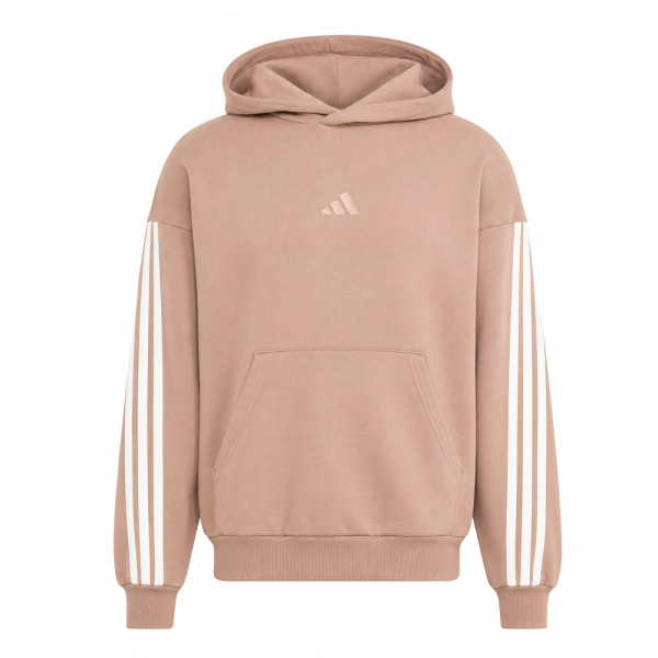 Adidas Vestes en maille et pulls Brun - SWEAT CAPUCHE ADIDAS KIT 3 BANDES - S - Ref 70 €